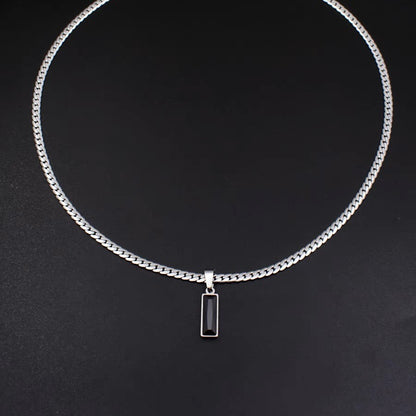 New Black Zircon Pendant Necklace For Women