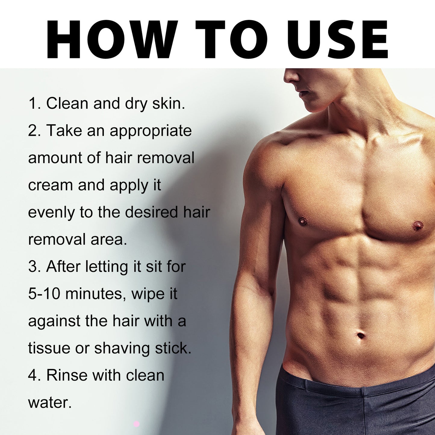Men's Lip Removal Beard Armpit Hand And Leg Hair Mild And Non-irritating Body Depilatory Cream
