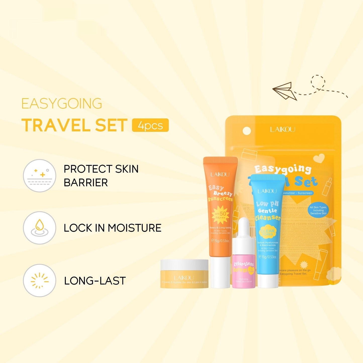 Ceramide Travel Pack 4-piece Mini Skin Care