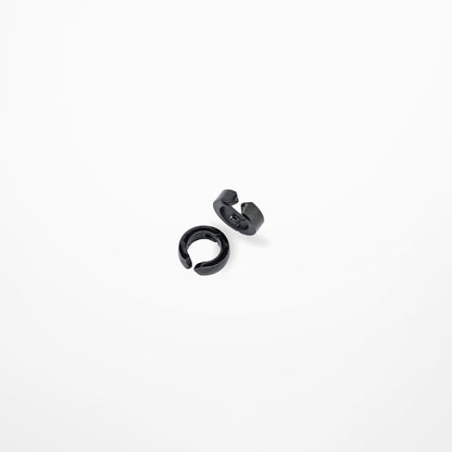 Pure Black Ear Buckle Single Without Pierced Clip Earrings