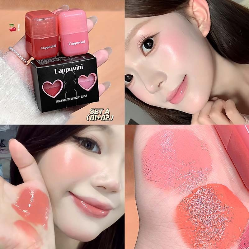 Mini Sweet Face Ice-Translucent Nude Moisturizing Natural Radiance Blush Liquid