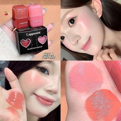 Mini Sweet Face Ice-Translucent Nude Moisturizing Natural Radiance Blush Liquid