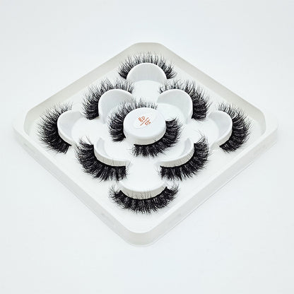 Five Pairs Of Fake Eyelash Flower Plate For Hair Frying