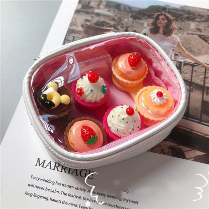 Cute Cake Multi-pair Contact Lens Box Simulation