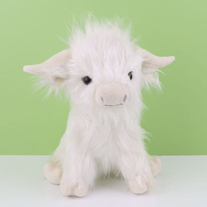 Scottish Highland Cow Plush Toy Long Hair Cute