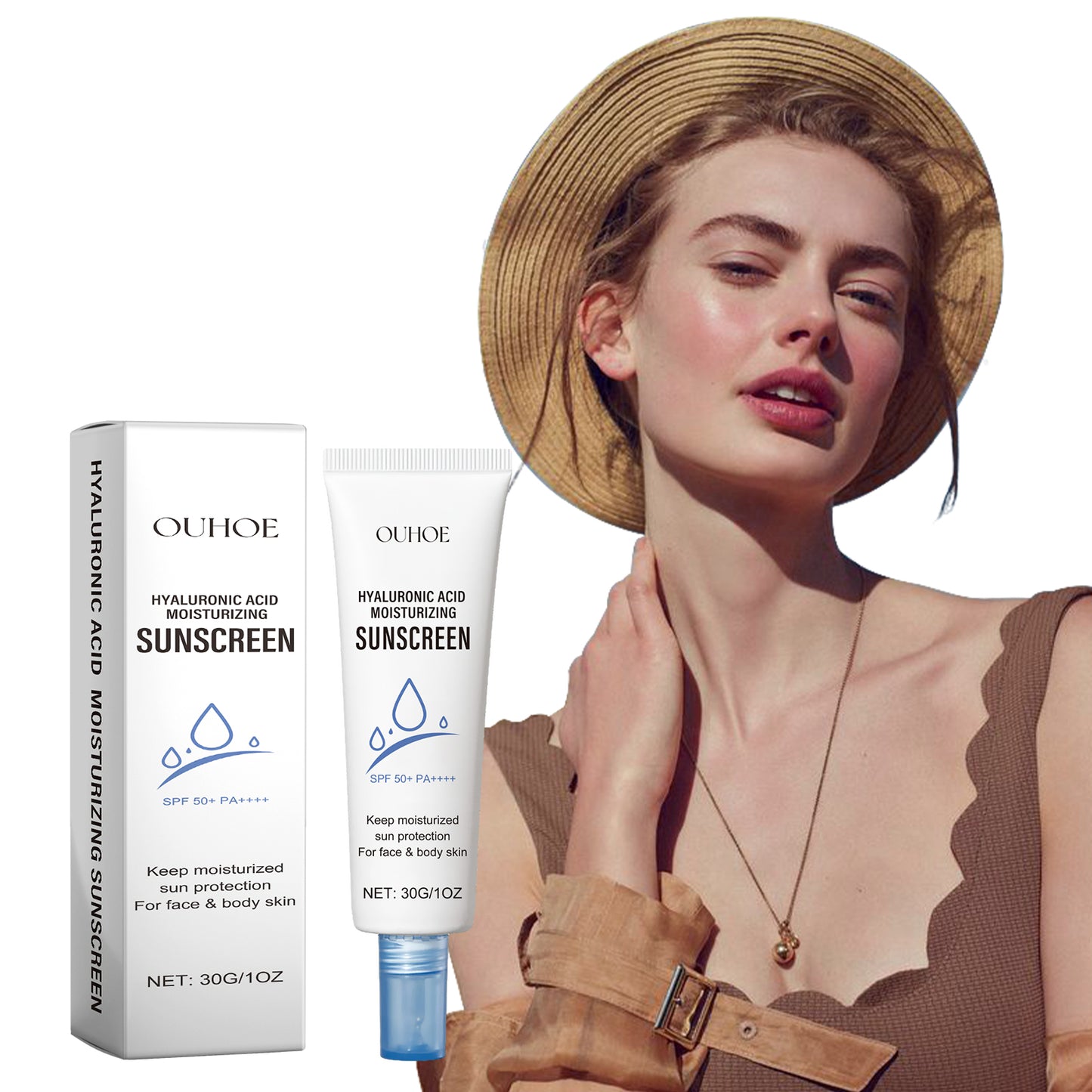 OUHOE Moisturizing And Protective Emulsion, Moisturizing And Refreshing, Non-Sticky, Uv Isolation, Rapid Film Formation, Moisturizing And Nourishing