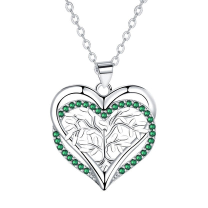 Pendant Jewelry Lucky Tree Heart Necklace For Women