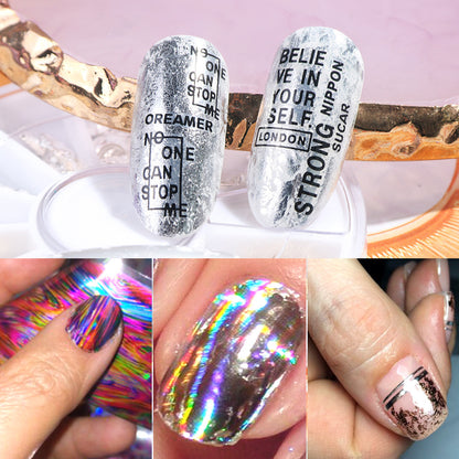 Nail Transfer Glue, Simple And No Need To Light, Starry Sky Sticker Transfer Nail Glue
