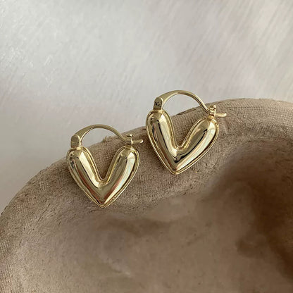 Fashion Jewelry Heart Pendant Drop Earrings For Women Summer Trinket Luxury Jewelry Vacation Accessories Enamel Earring
