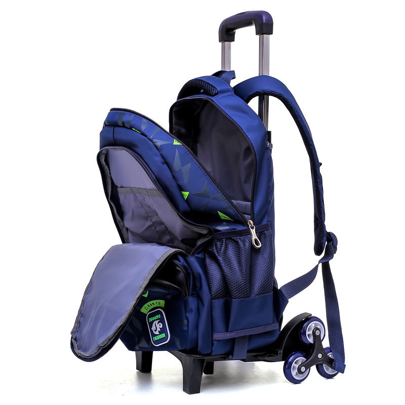 Trolley school bag six rounds
