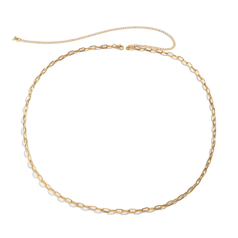 Cold Wind Single-layer Metal Chain Waist Chain
