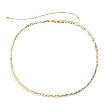 Cold Wind Single-layer Metal Chain Waist Chain
