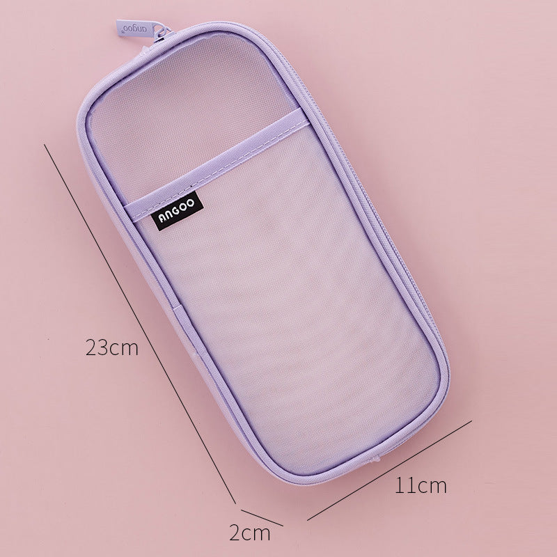 Transparent Pencil Case Girl Stationery Bag Special For High School Entrance Examination Large Capacity