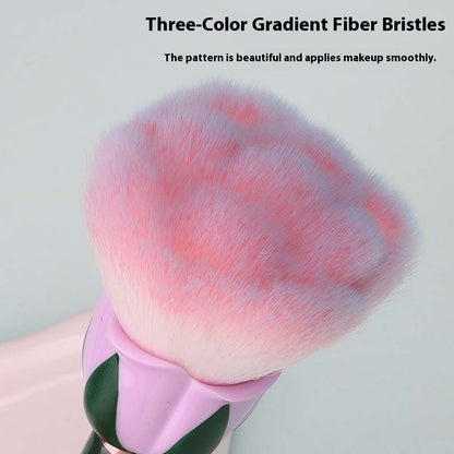 Oversized Single Wood Nail Dust Makeup Brush