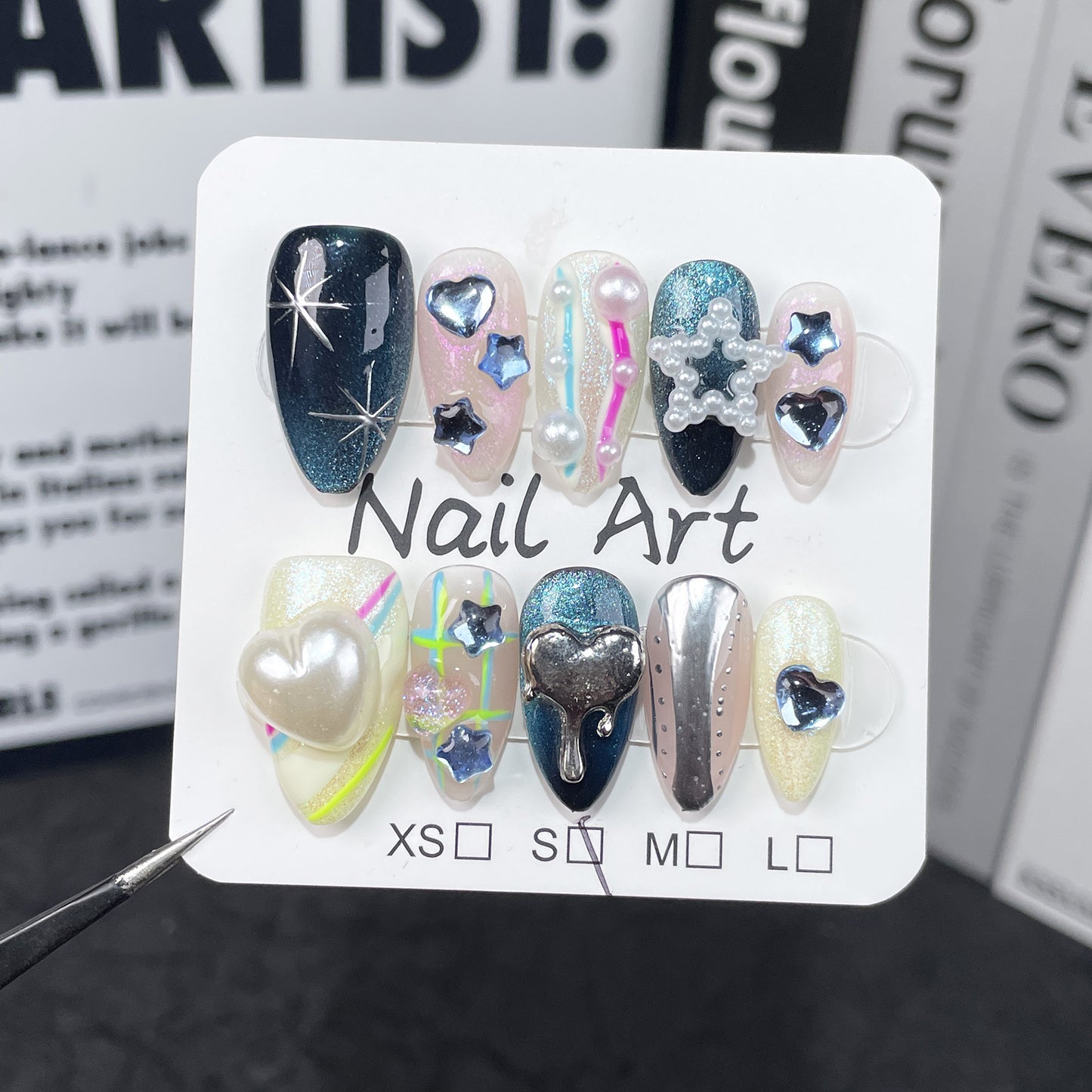 European And American Almond-shaped Wearable Fake Nails