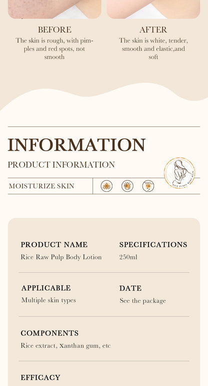 Rice Moisturizing And Nourishing Lotion