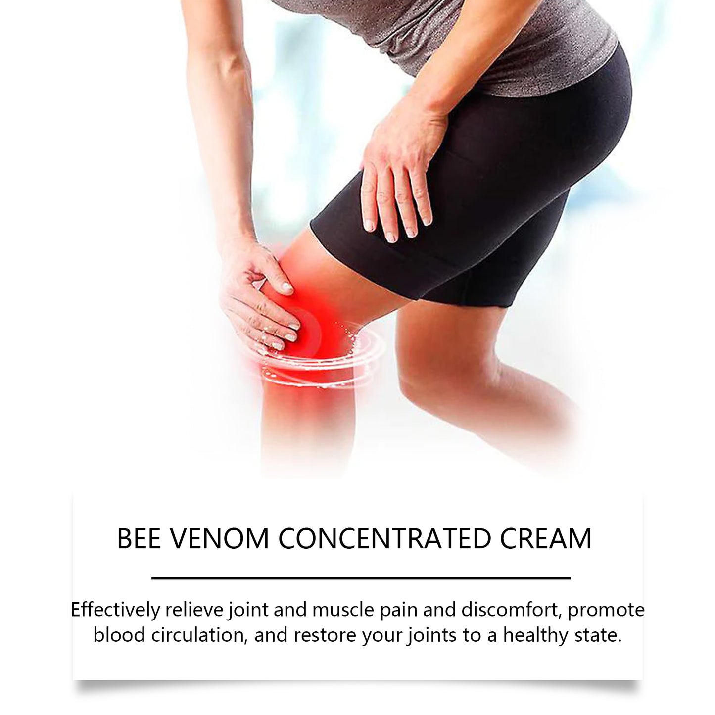 Wiyun Bee Venom Body Care Cream, Gently Moisturize And Apply Topical Repair Cream For Wrist And Knee Body Massage