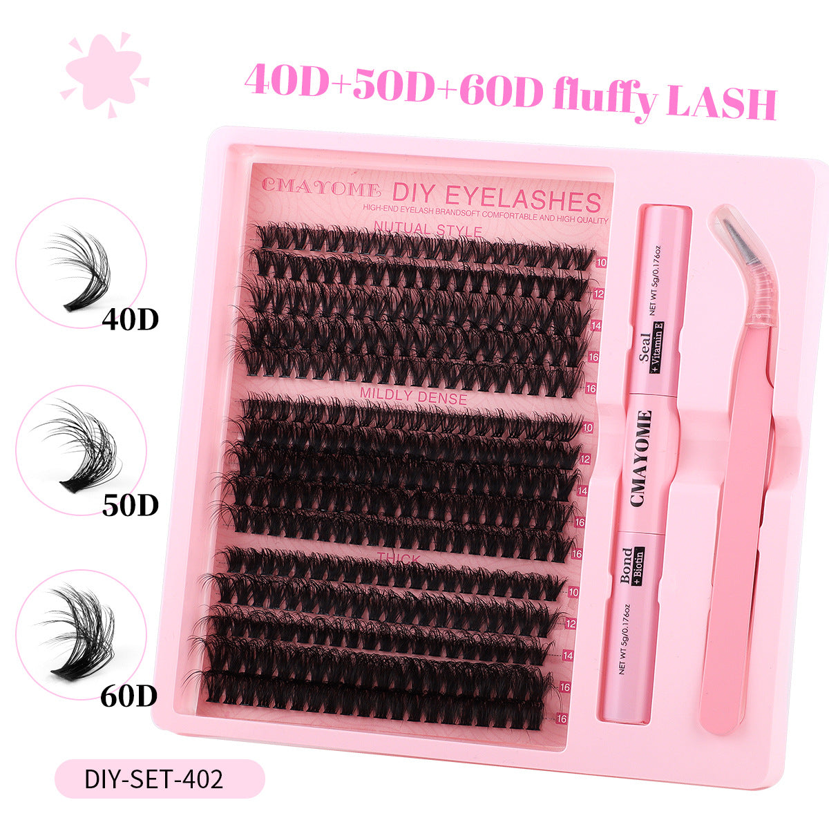 Segment Single Cluster DIY False Eyelashes Extension Suit