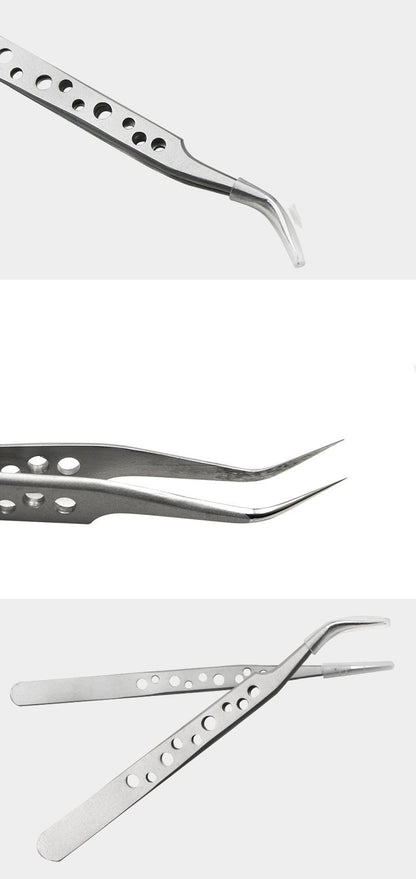 Stainless steel camera elbow DIY tweezers