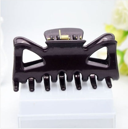 Dark Color Plastic Hairpin 7CM Wide Hairpin Small Hairclip Plastic Head Clip Plastic Ornament