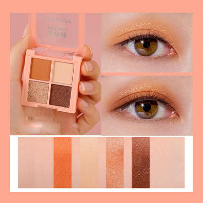 Simple Multicolor Pearly Earth Eyeshadow Palette