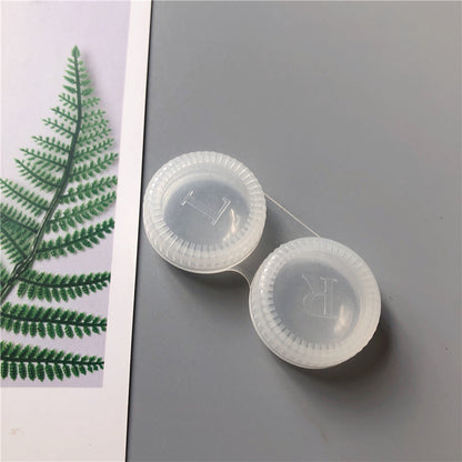 Cute Minimalist Portable Solid Color Contact Lens Case