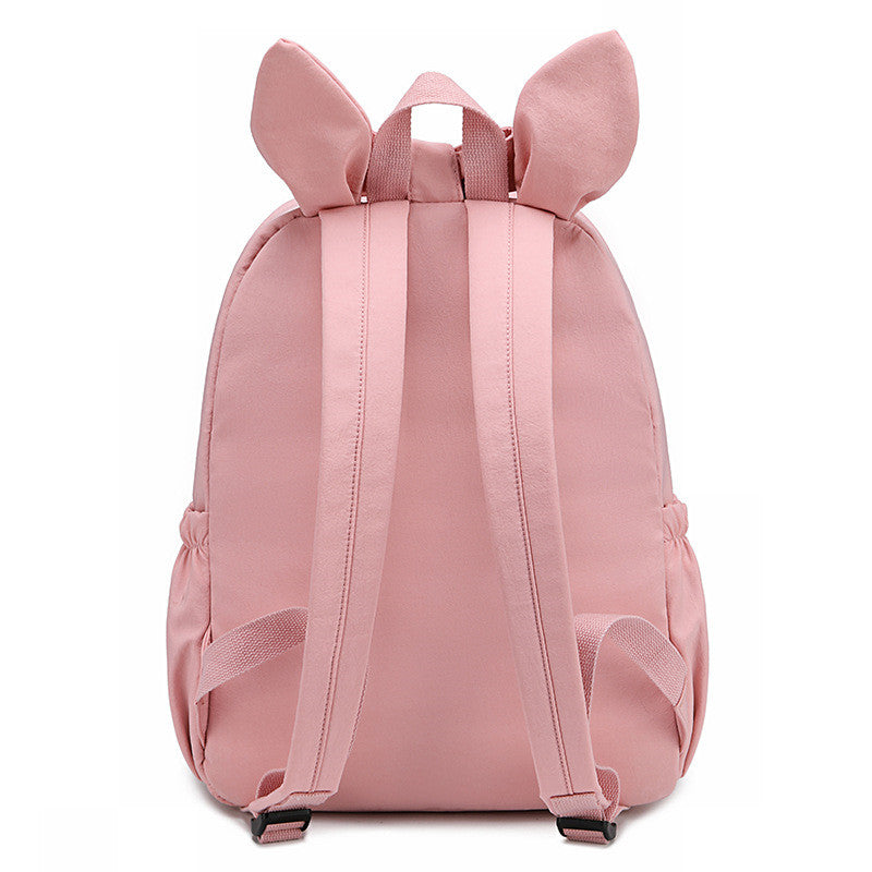 Japanese Shiba Lnu Backpack Girl Bow Cute Cute Cherry Blossom Embroidery Student School Bag