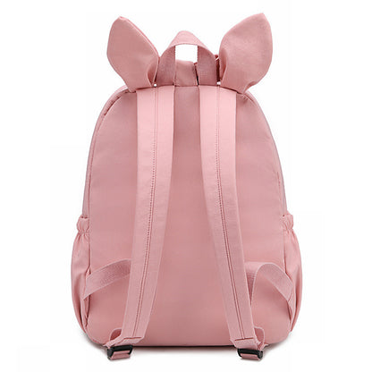 Japanese Shiba Lnu Backpack Girl Bow Cute Cute Cherry Blossom Embroidery Student School Bag