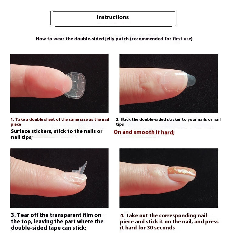 Blush Pleated French Handmade Manicure Wear Nail Fake Nails