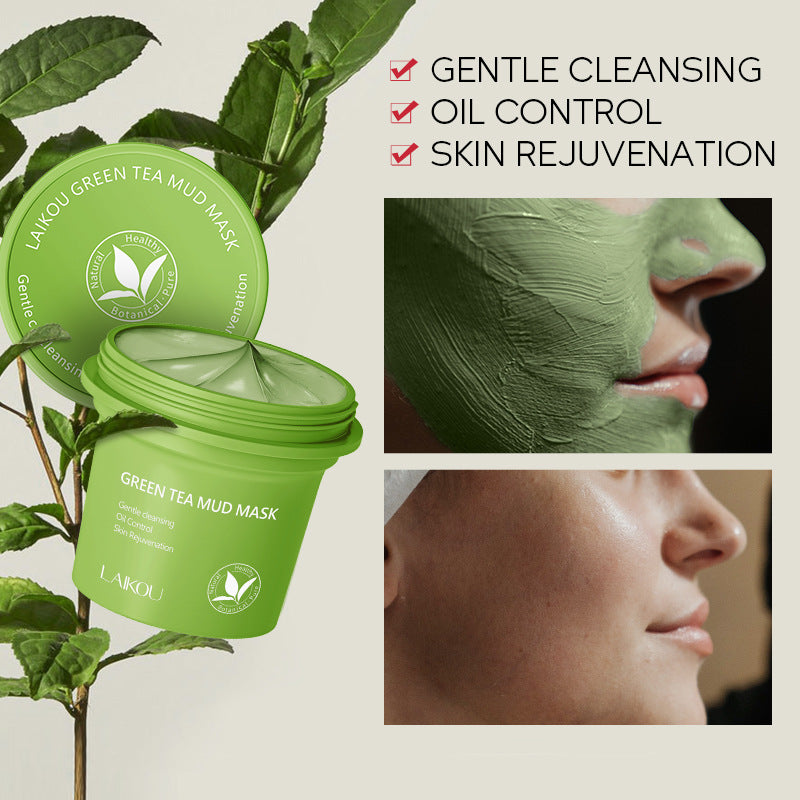 Green Tea Mud Mask Cleansing, Hydrating And Moisturizing