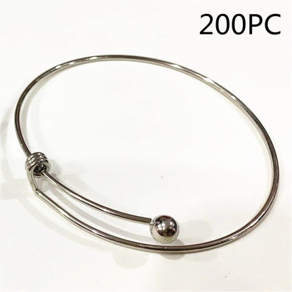 Hot 10pcs Lot Gold Silver Plated Charming Expandable Bangles Women Lady Wire Adjustable Bangle Bracelet For Fashion Gift Charms