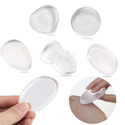 Silicone dry powder makeup puff