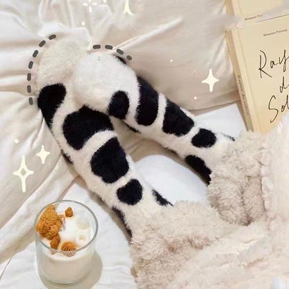 Women's Cow Spot Sleep Floor Socks