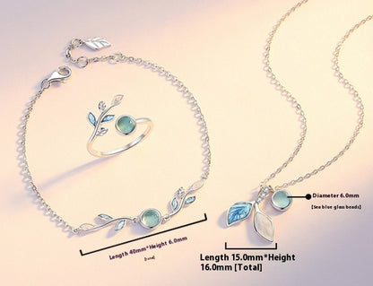 New Mori Style Leaf Necklace For Women