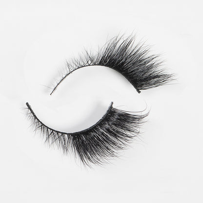 3d Three-dimensional Mink Hair False Eyelashes Natural Thick Eye Tail Lengthening Messy Curl