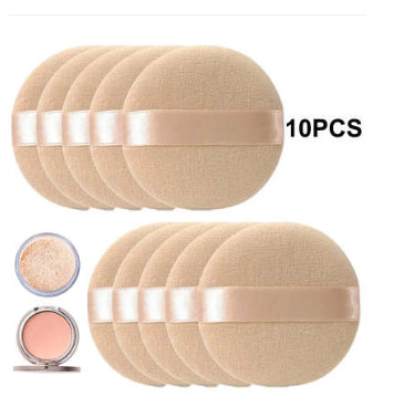 Makeup Artist's Setting Powder Puff Cotton Circular Shape