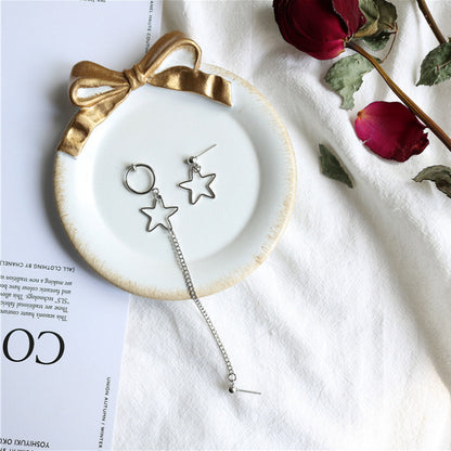 One-piece Ear Bone Clip Asymmetric Earrings