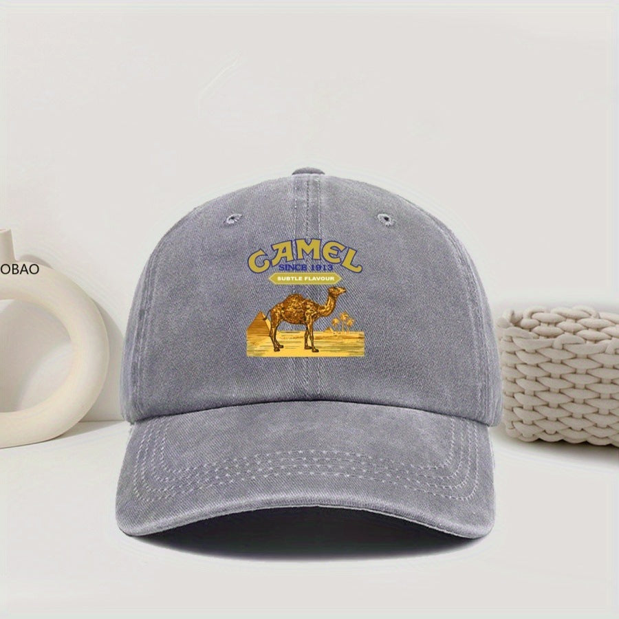 Mens Outdoor Simple All-Match Embroidered Letter Baseball Cap