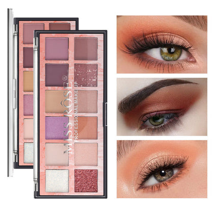 Beauty Shimmer Matte Long Lasting Waterproof Makeup Eye Shadow Plate