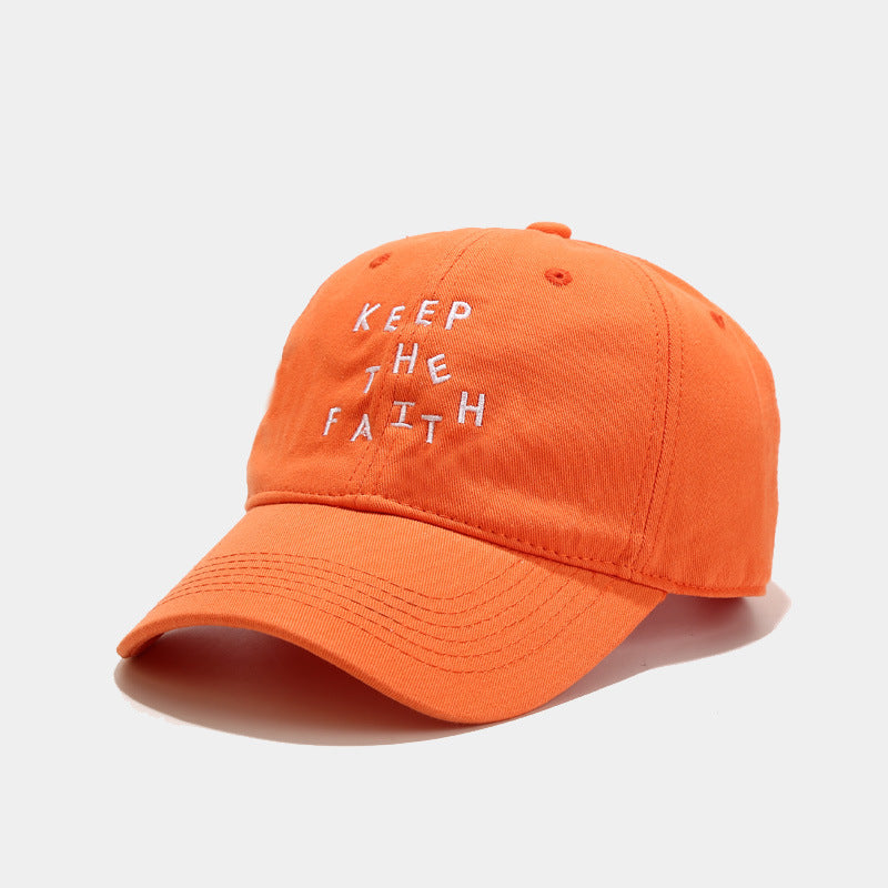 Men's Simplicity Small Letter Embroidered Baseball Cap
