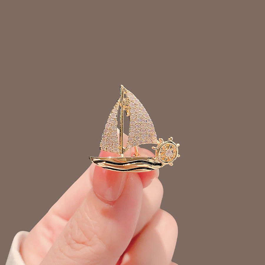 Smooth Sailing Pin Anti-exposure Brooch Accessory