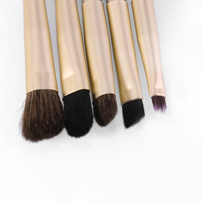 Soft Portable Brush Set With 5 Eyeshadow Brushes