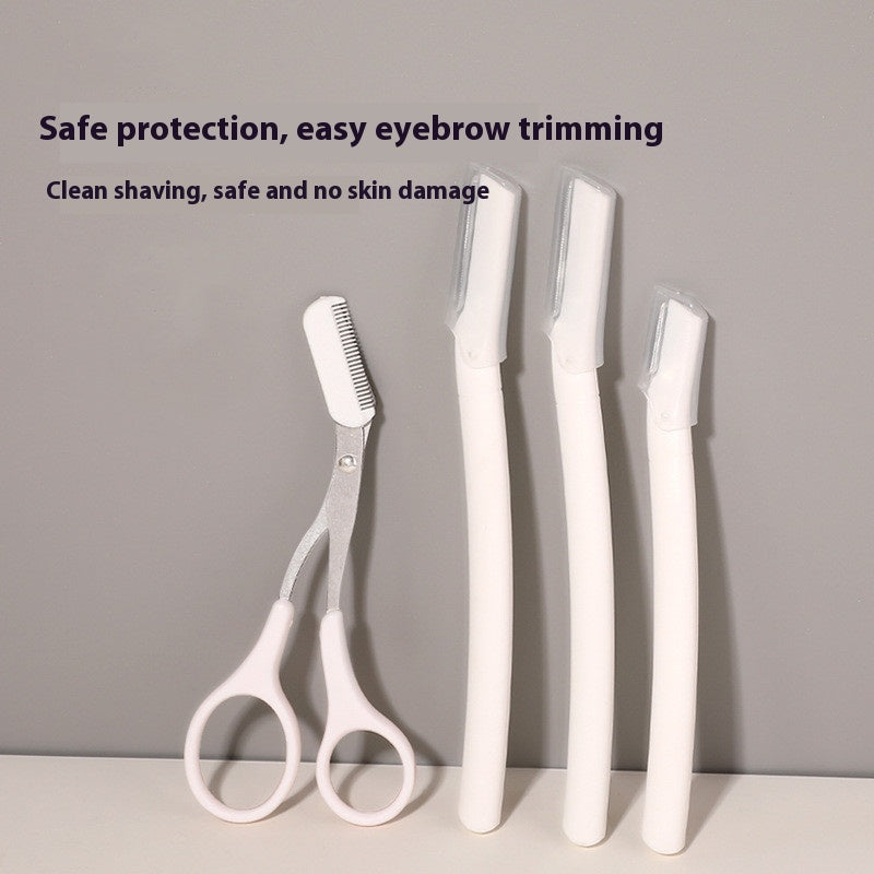 Stainless Steel Eye-brow Knife Suit Beauty Tools