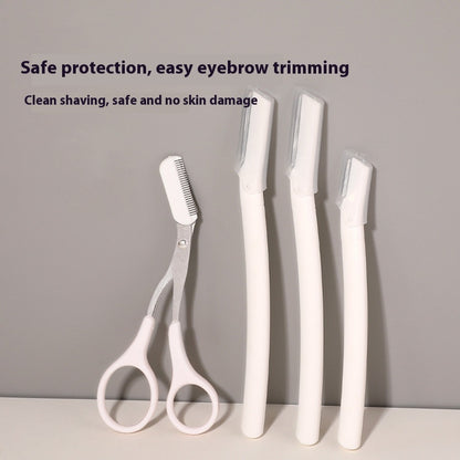 Stainless Steel Eye-brow Knife Suit Beauty Tools