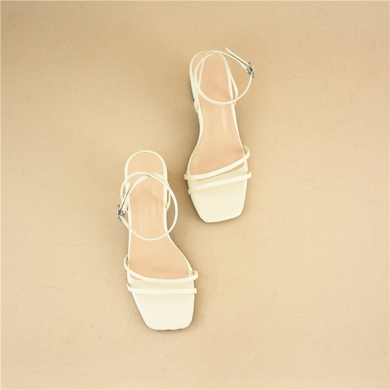 Women's Stiletto Chunky Heel Sandals