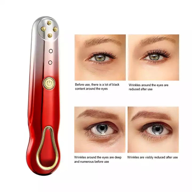 RF Radio Frequency Eye Massager Anti-Ageing Wrinkle Massager Portable Electric Device Dark Circle Facials Vibration Massage Pen