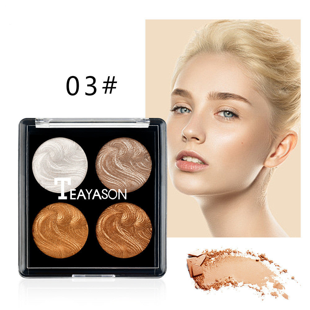 4-color Baking Highlighting Powder Repairing Cake Brightening