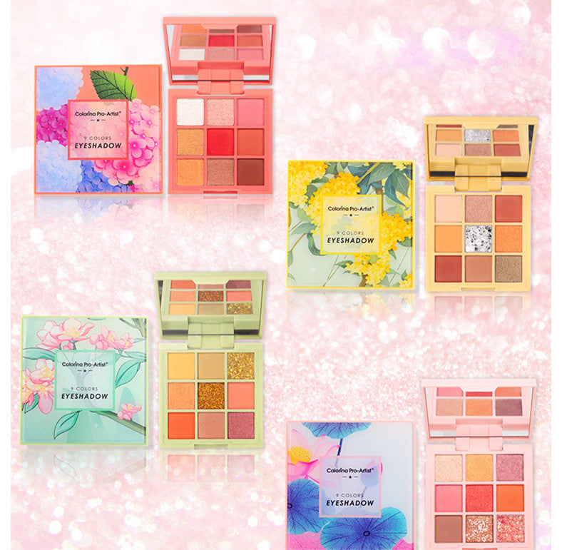 Matte Earth Color Eyeshadow Sequins Glitter Pumpkin Palette
