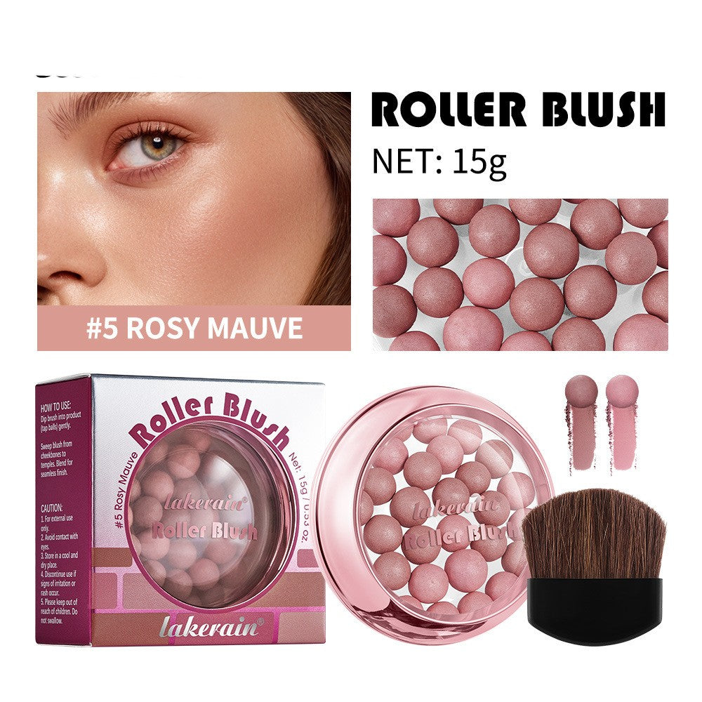 Lakerain Blush Ball Three-dimensional Repair Delicate Highlight Pearlescent Ball Blush