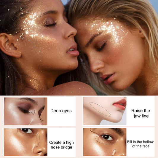 Highlight Racket Powder Brightening Natural Three-dimensional